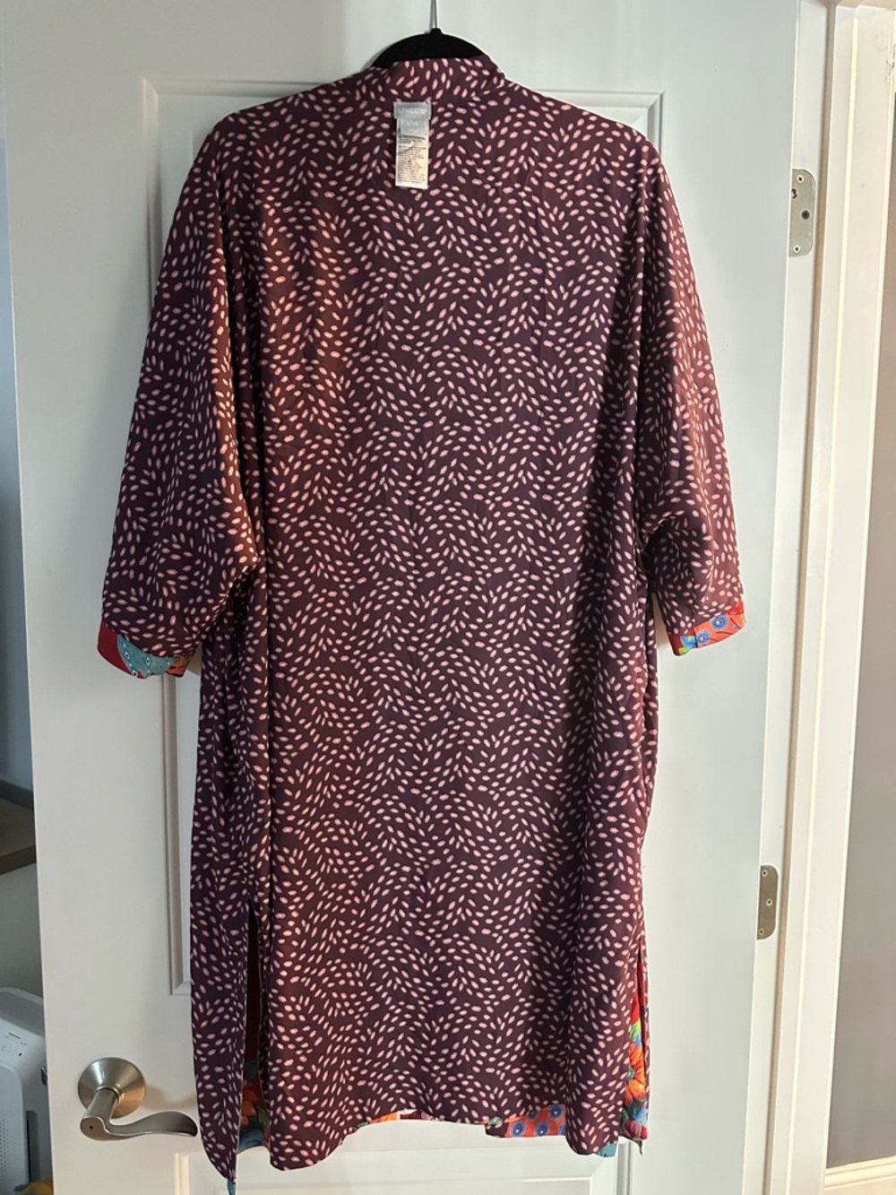 Chico's Duster with Geometric Print Reversible - Picture 6 of 6